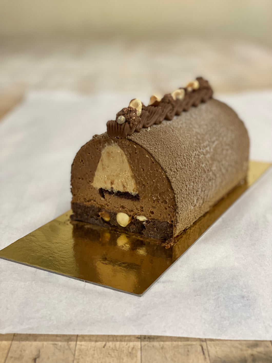 Bûche de Noël (Chocolate Yule Log) - GLUTEN FREE